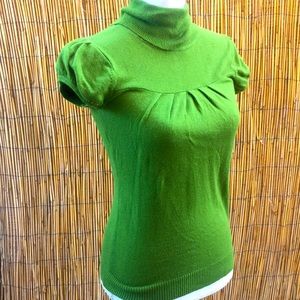 🧼Angora-blend cap sleeve turtleneck